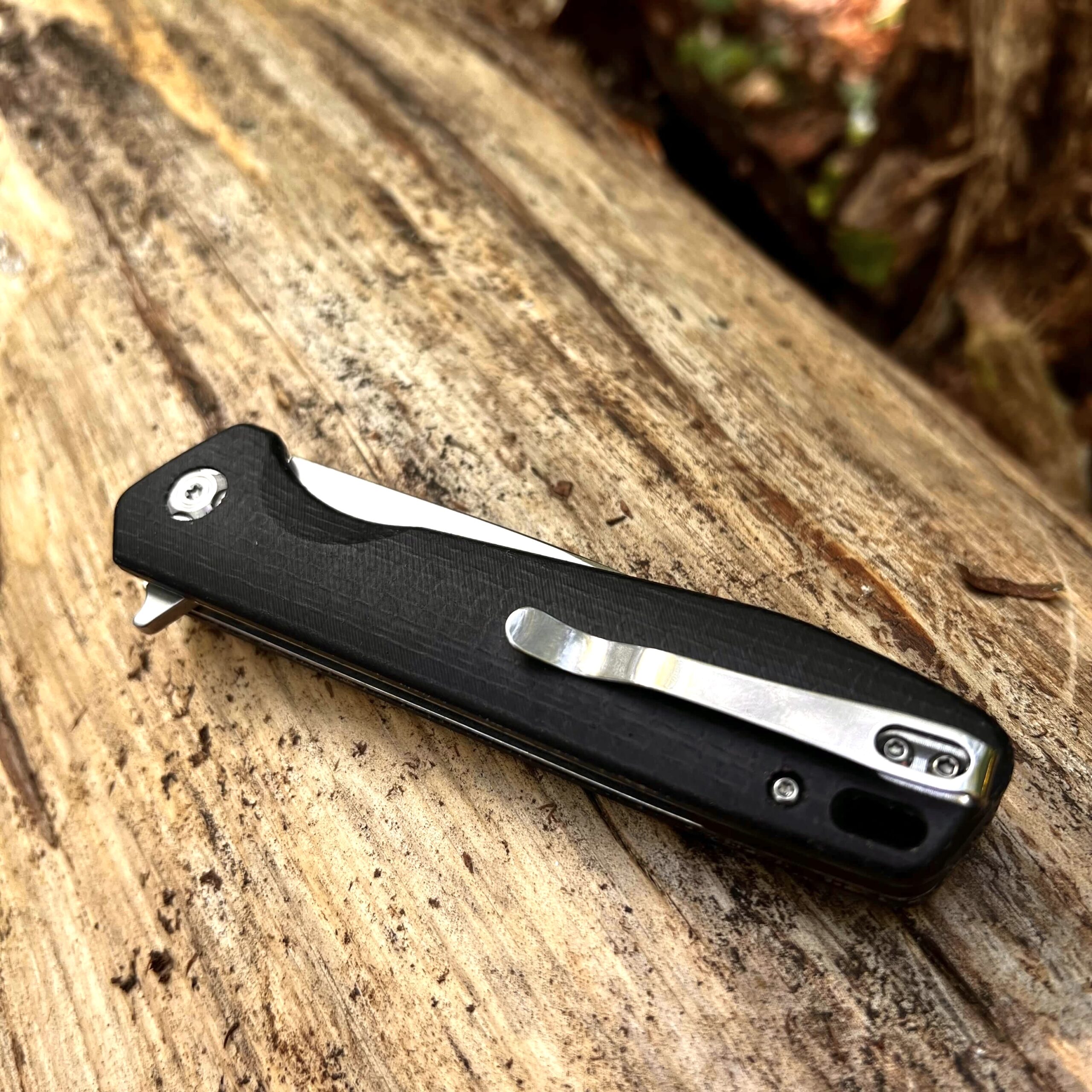 MOOCH Burlap Micarta Folding Knife - Image 4