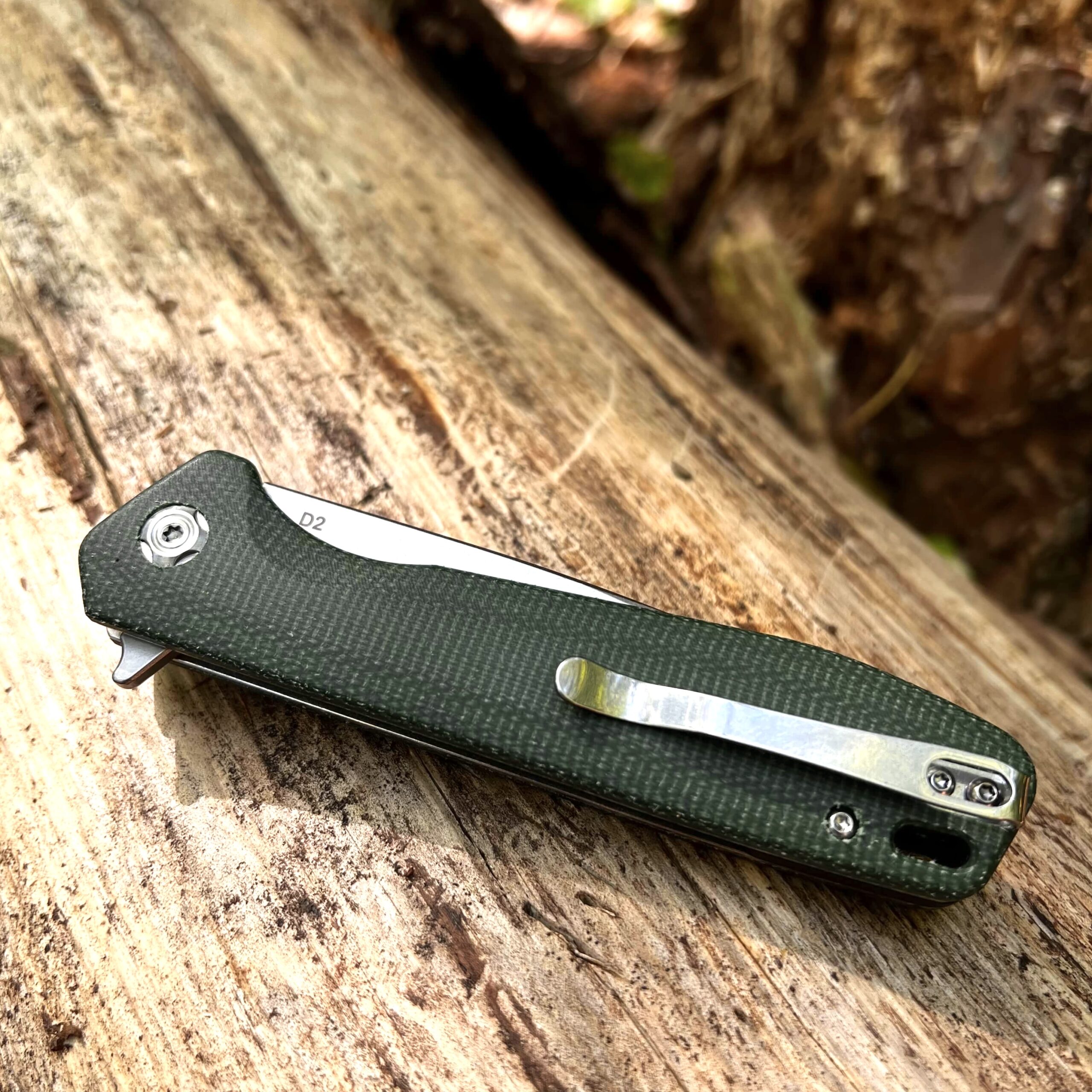 MOOCH Green Micarta Folding Knife - Image 4